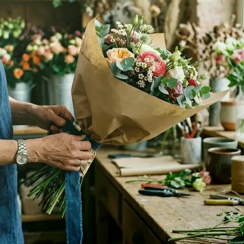 Eis Reed – Blumenverpackung